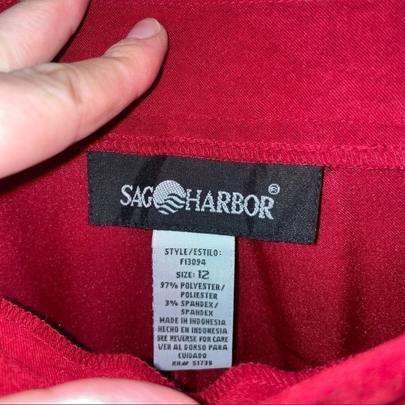 NWT Sag Harbor Velour Straight leg pants - Picture 4 of 6